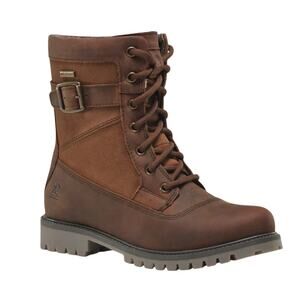 Kamik Womens Rogue Mid Boots US 7.5 EU 38.5 Brown Leather Waterproof EUC